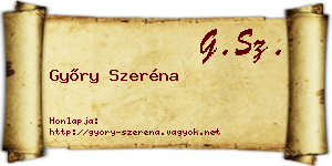 Győry Szeréna névjegykártya